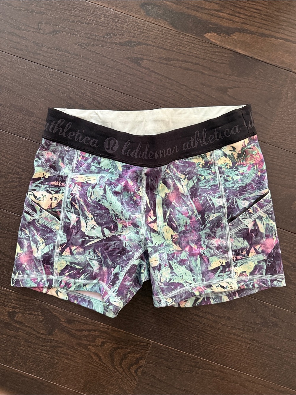 Lululemon Women’s What the Sport Shorts — Purple Multi